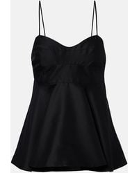 Rohe - Peplum Wool And Silk Bustier Top - Lyst