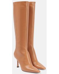 Jimmy Choo - Agathe 85 Leather Knee-High Boots - Lyst
