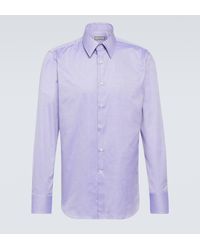 Canali - Checked Cotton Shirt - Lyst
