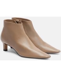The Row - Ankle Boots Carla 45 Aus Leder - Lyst