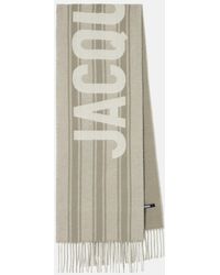 Jacquemus - Bufanda De Lana Virgen Con Logo - Lyst