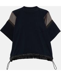 Sacai - Cotton Jersey T-shirt - Lyst