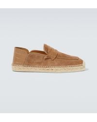 Christian Louboutin - Paquepapa No Back Brown Espadrilles - Lyst