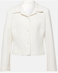 Proenza Schouler - White Label Quinn Cropped Cotton Tweed Jacket - Lyst