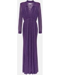 Self-Portrait - Embellished Mesh Maxi Dress - Lyst