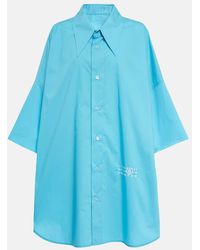 MM6 by Maison Martin Margiela - Camicia oversize in cotone - Lyst