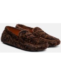 Tod's - Gommino Calf Hair Driving Shoes - Lyst