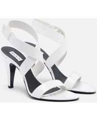 Alaïa - Patent Leather Slingback Sandals - Lyst