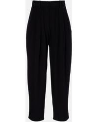 Isabel Marant - Janice High-Rise Crepe Wide-Leg Pants - Lyst