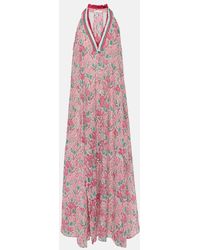 Poupette - Nava Floral Cotton Maxi Dress - Lyst