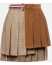 Thom Browne - Mini-Jupe Asymetrique En Laine - Lyst