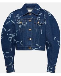 Nina Ricci - Printed Denim Jacket - Lyst