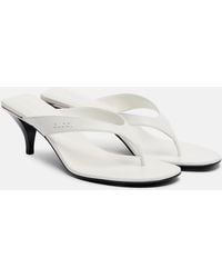 Gucci - Vittoria Leather Thong Sandals - Lyst