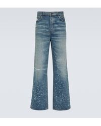 Amiri - Shotgun Distressed Wide-leg Jeans - Lyst