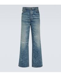 Amiri - Shotgun Distressed Wide-Leg Jeans - Lyst