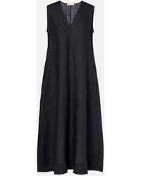 Asceno - Nisha Linen Midi Dress - Lyst