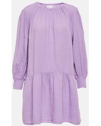 Velvet - Viviana Cotton Mini Dress - Lyst