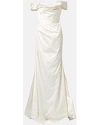 Vivienne Westwood - Bridal Robe Mabel Aus Seidensatin - Lyst