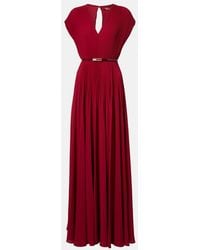 Max Mara - Elegante Plisse Georgette Gown - Lyst