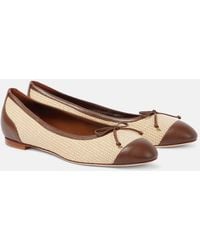 Manolo Blahnik - Bailarinas Capbl De Rafia - Lyst
