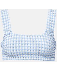 Jonathan Simkhai - Ainsley Gingham Bikini Top - Lyst