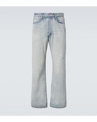 AURALEE - Jeans Anchos Con Efecto Desgastado - Lyst