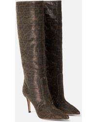 Gianvito Rossi - Hansen Leopard-Print Knee-High Boots - Lyst