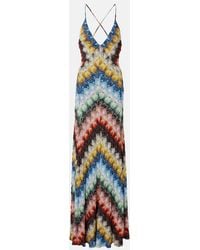 Missoni - Zigzag Open-Back Lame Gown - Lyst