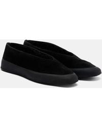 Le Monde Beryl - Apres Ski Shearling-Lined Suede Ballet Flats - Lyst
