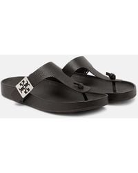 Tory Burch - Mellow Leather Thong Sandals - Lyst