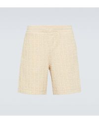 Givenchy - 4g Cotton-blend Terry Bermuda Shorts - Lyst