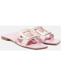 Roger Vivier - Viv' By The Sea Leather Sandals - Lyst