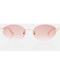 Cartier - Panthere De Cartier Oval Sunglasses - Lyst