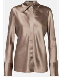 JOSEPH - Brunel Silk Satin Blouse - Lyst