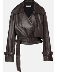 Nour Hammour - Hatti Leather Biker Jacket - Lyst