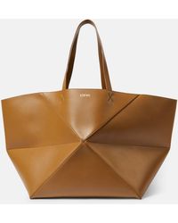 Loewe - Puzzle Fold Xl Leather Tote Bag - Lyst