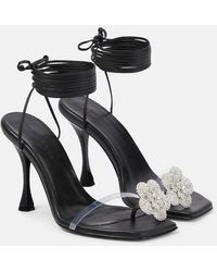 Magda Butrym - Embellished Leather And Pvc Sandals - Lyst