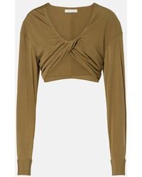 Christopher Esber - Vivenda Jersey Crop Top - Lyst