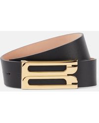 Victoria Beckham - Logo Leather Belt - Lyst