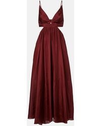 Zimmermann - Wanderlust Cutout Silk Maxi Dress - Lyst