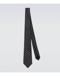 Gucci - Horsebit Silk Jacquard Tie - Lyst