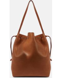 The Row - Belvedere Leather Bucket Bag - Lyst