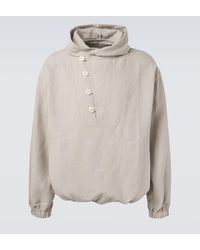 STÒFFA - Hooded Linen Jacket - Lyst