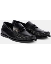 Saint Laurent - Laurent Leather Penny Loafers - Lyst