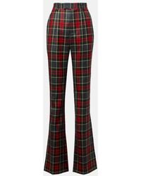 Vivienne Westwood - Ray Checked Virgin Wool Wide-Leg Pants - Lyst