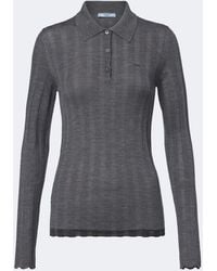 Prada - Pullover Polo - Lyst