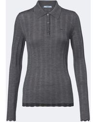 Prada - Pullover Polo - Lyst