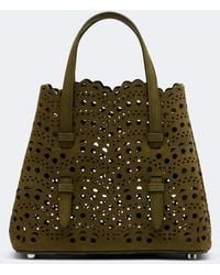 Alaïa - Mina 20 Small Leather Top-Handle Bag - Lyst