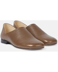 Lemaire - Convertible Leather Slip-On Shoes - Lyst
