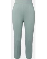 Loro Piana - Siena Silk And Cotton Cropped Tapered Pants - Lyst